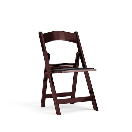 Flash Furniture Resin Folding Chair, Mahogany LE-L-1-MAH-GG